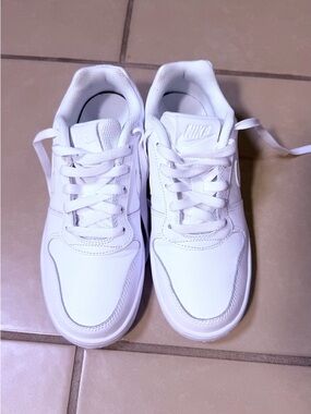 Nike White Low-Top Leather Sneakers